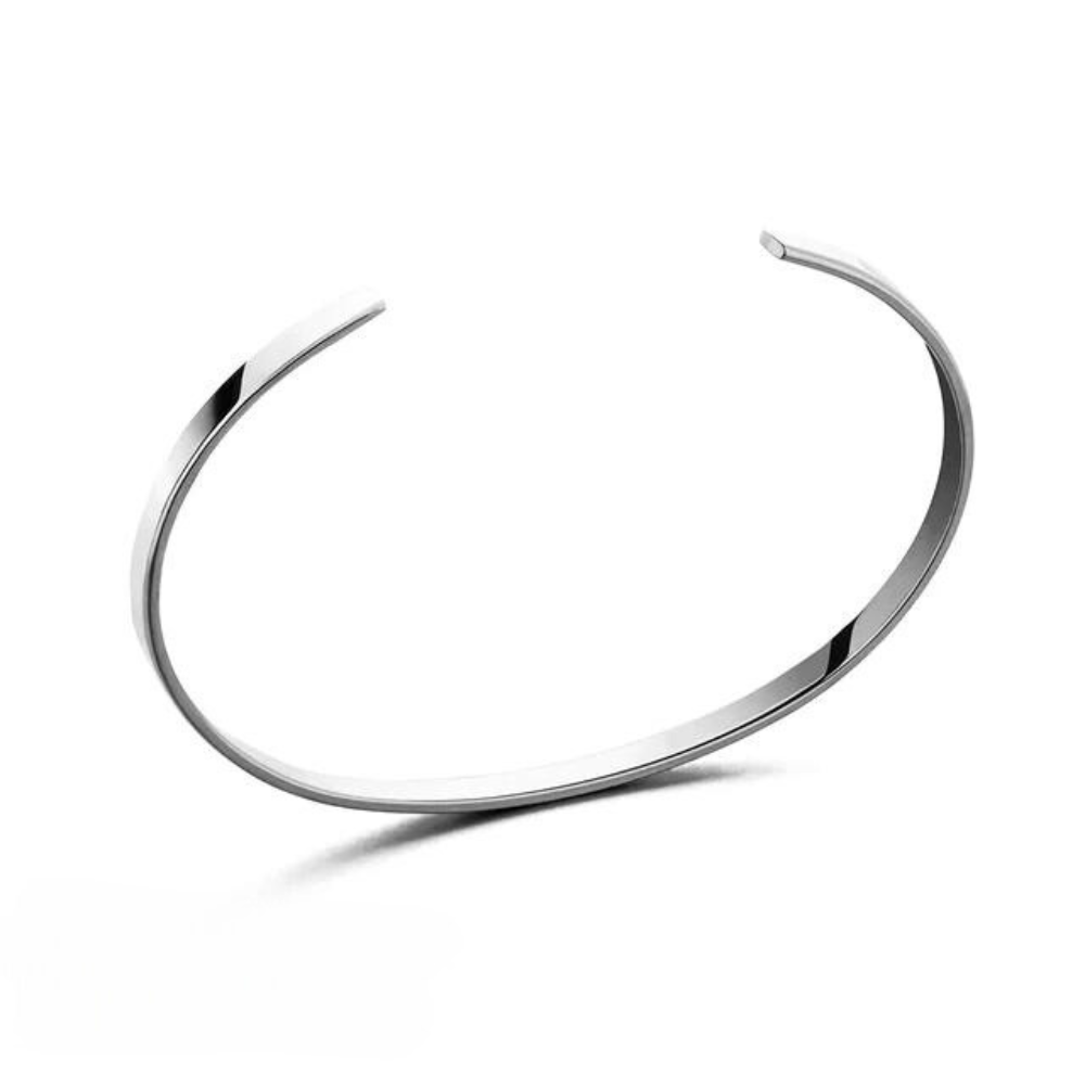 Rosalyn Simple Paragraph Cuff Bracelet