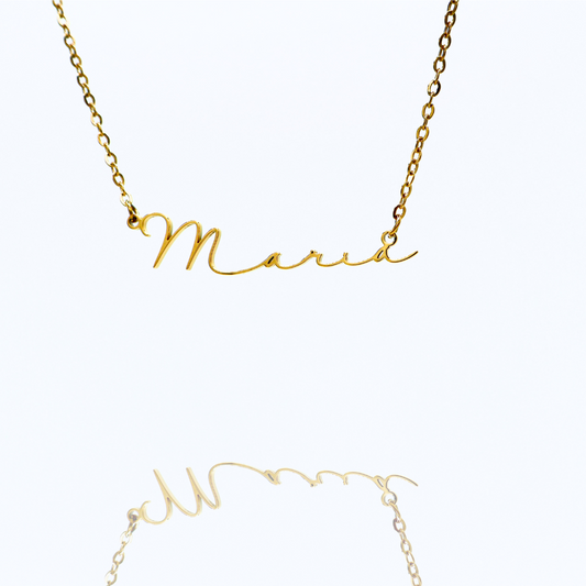 'Maria' Sideway Name Necklace