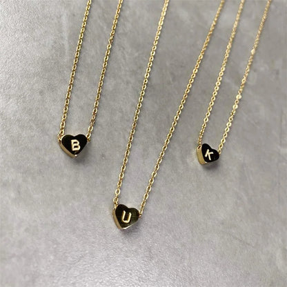 Heart Initial Necklace