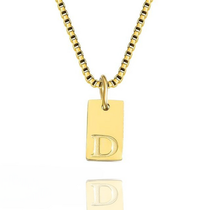 Brielle Engraved Initial Necklace