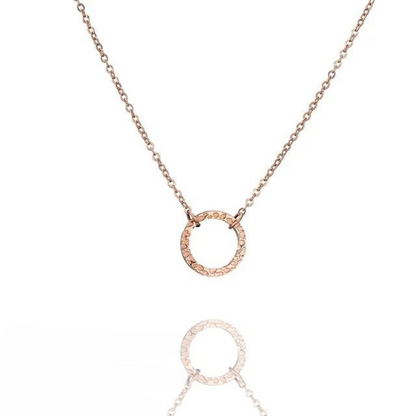 Luna Dainty Circle Necklace