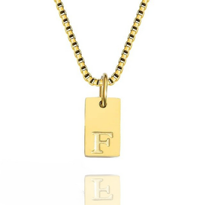 Brielle Engraved Initial Necklace