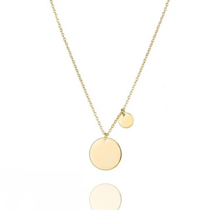 Rae Double Circle Pendant Necklace