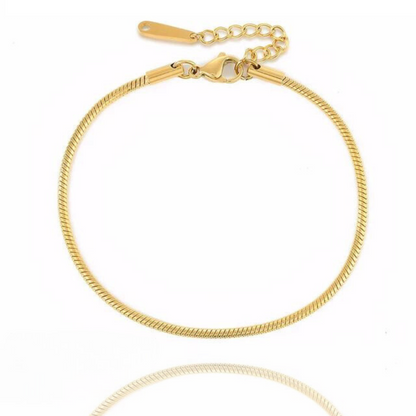 Chloe Round Snake Chain Anklet