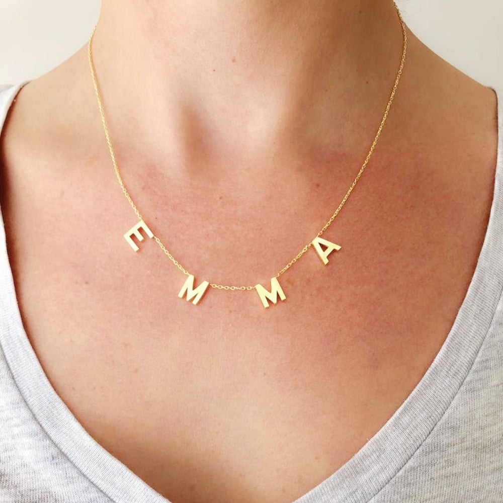 Personalized Letter Name Necklace