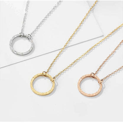 Luna Dainty Circle Necklace