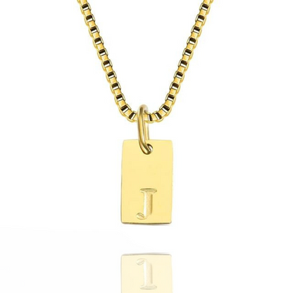 Brielle Engraved Initial Necklace