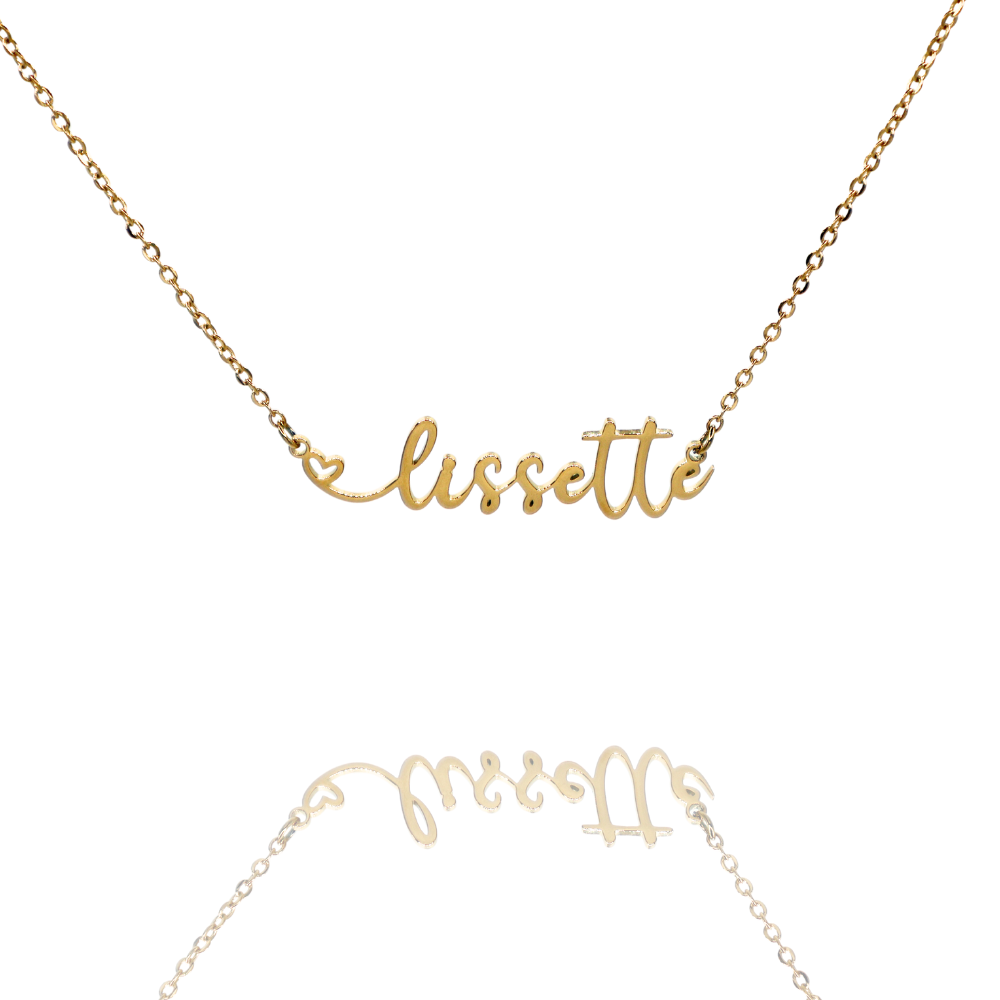 'Lissette' Sideway Name Necklace