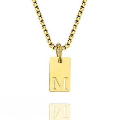 Brielle Engraved Initial Necklace