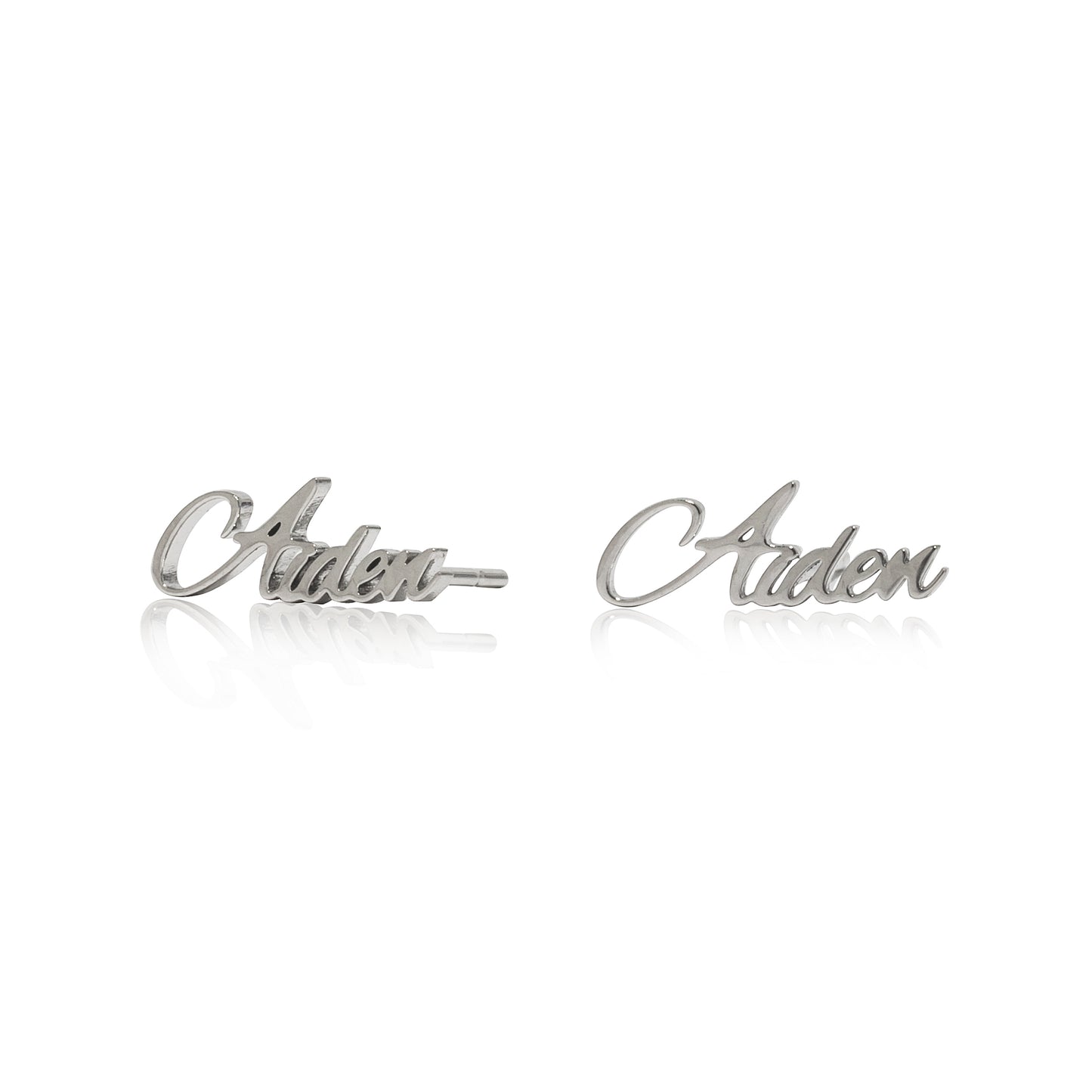 Willow Personalized Name Stud Earrings