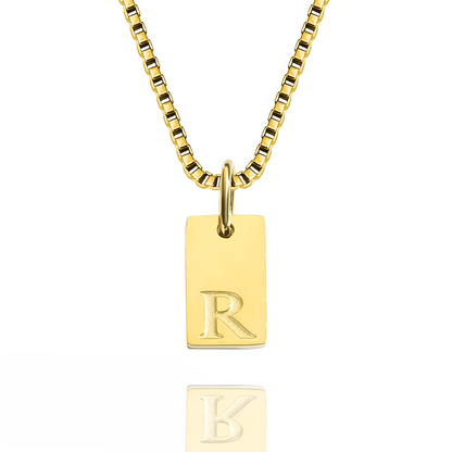 Brielle Engraved Initial Necklace