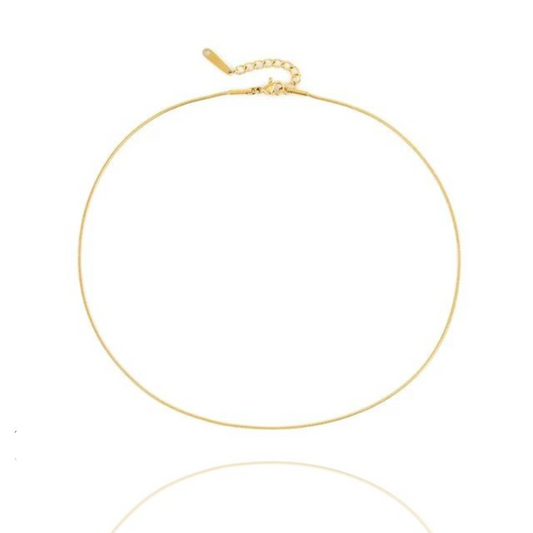 Chloe Round Snake Chain Necklace