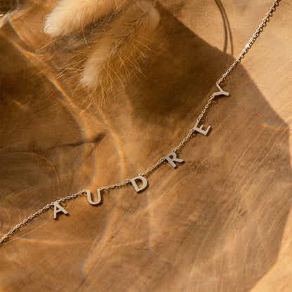 Lux Personalized Letter Name Necklace