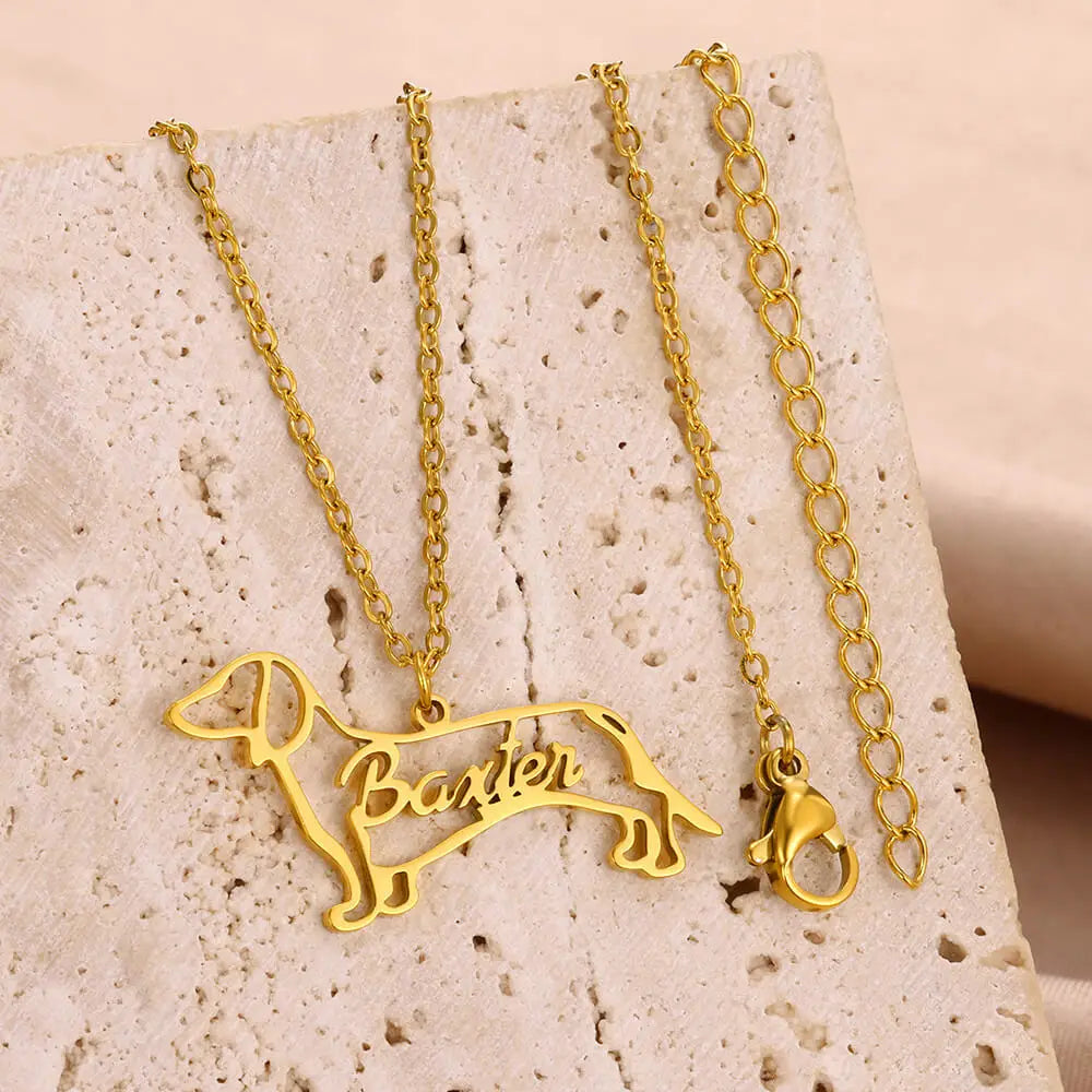 Personalized Dog Name Necklace