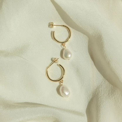 Hazel Freshwater Pearl Pendant Earrings