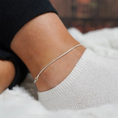 Chloe Round Snake Chain Anklet