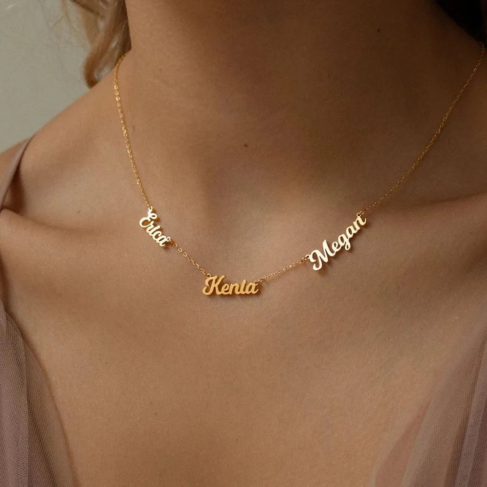 Talia Multiple Name Necklace