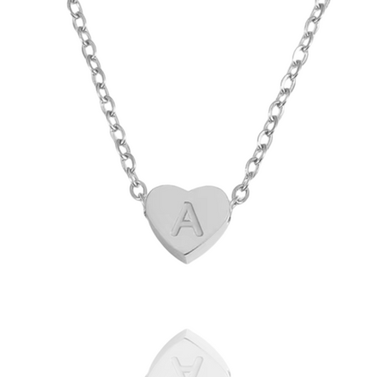 Heart Initial Necklace