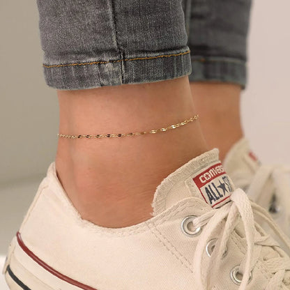 Iris Fish Lips Chain Anklet