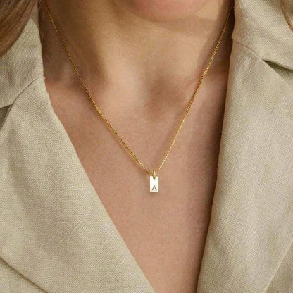 Brielle Engraved Initial Necklace