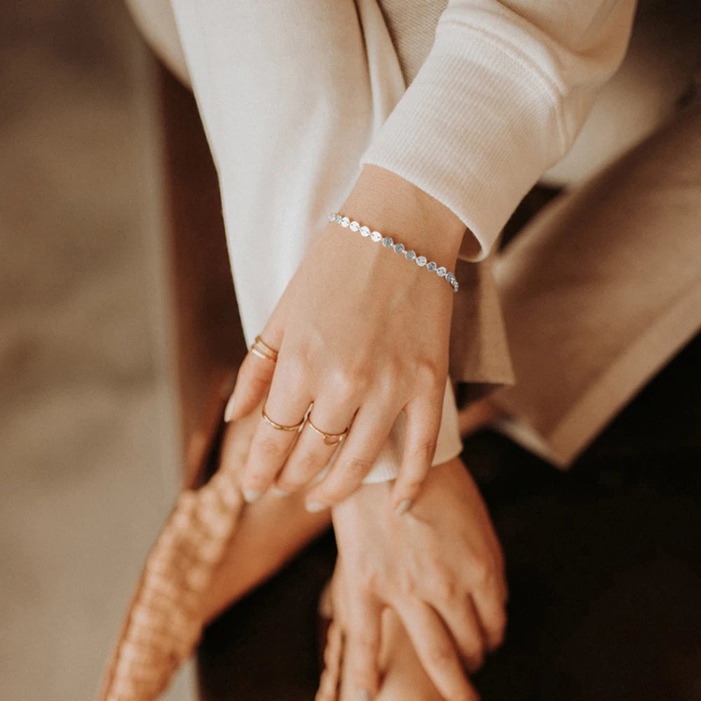 Amelia Coin Chain Bracelet