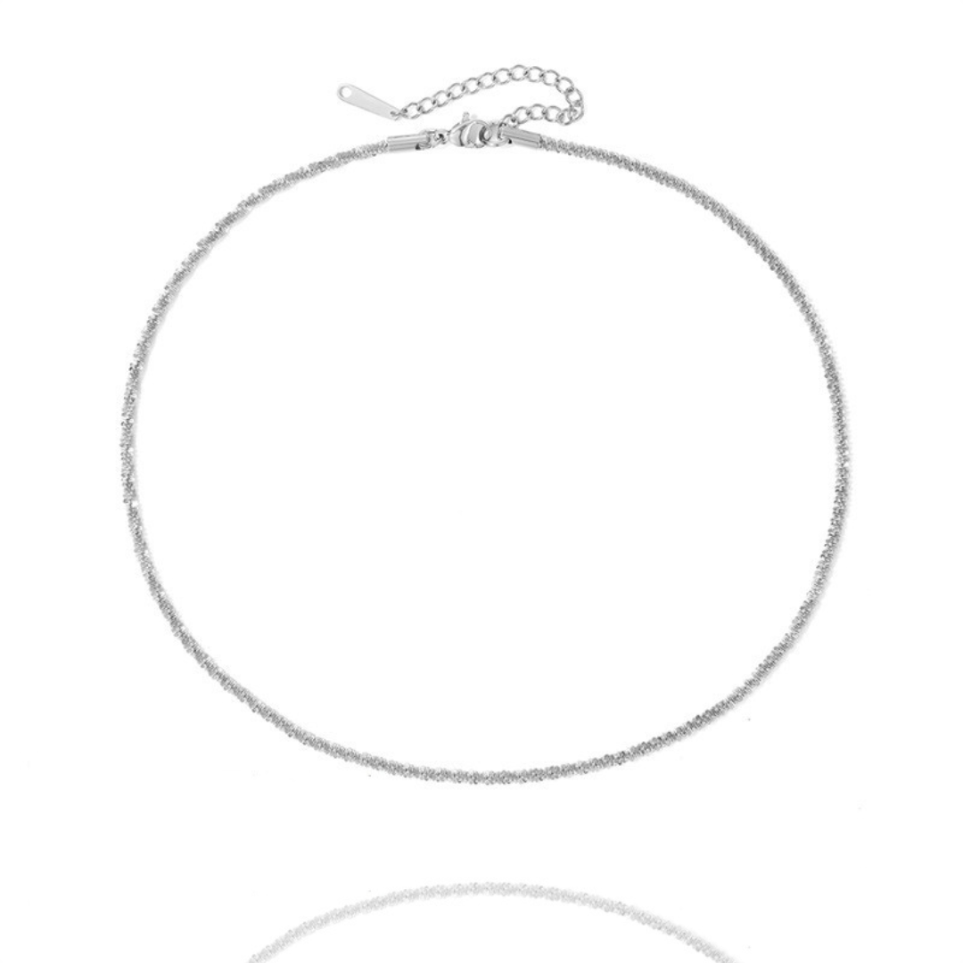 Nova Sparkling Clavicle Choker Necklace