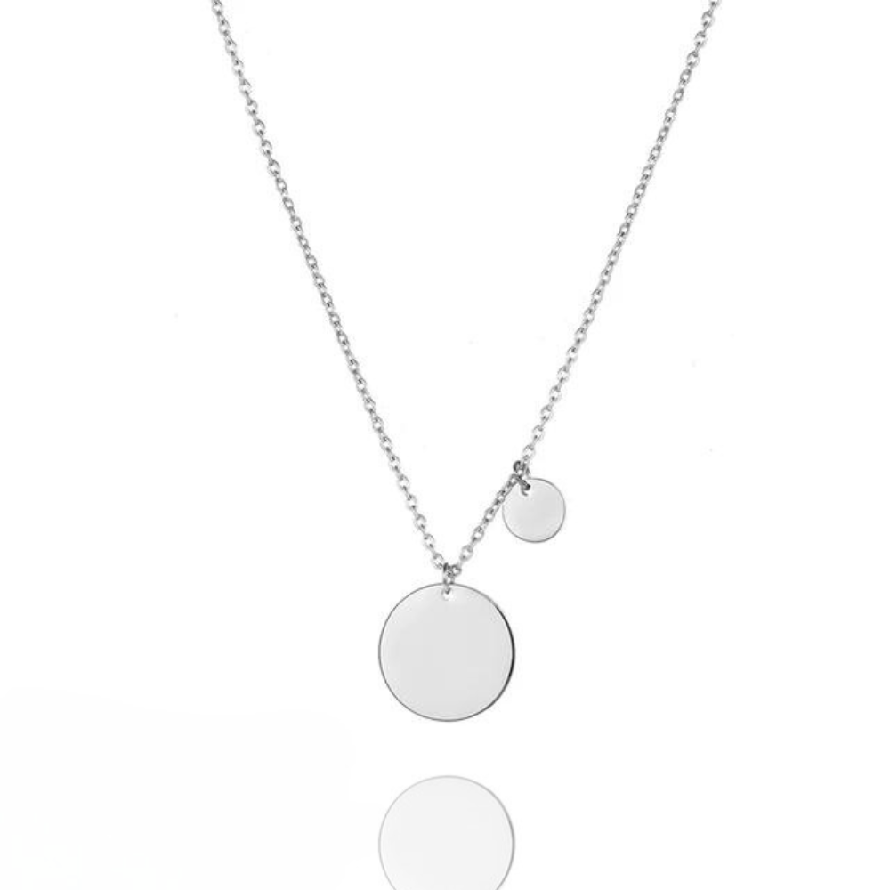 Rae Double Circle Pendant Necklace