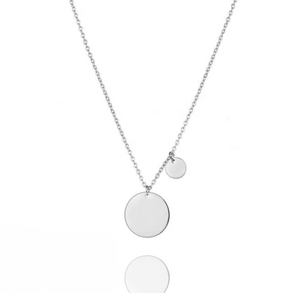 Rae Double Circle Pendant Necklace