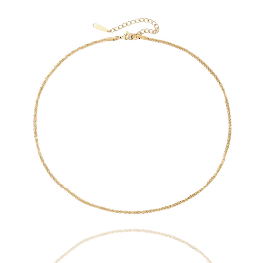 Nova Sparkling Clavicle Choker Necklace