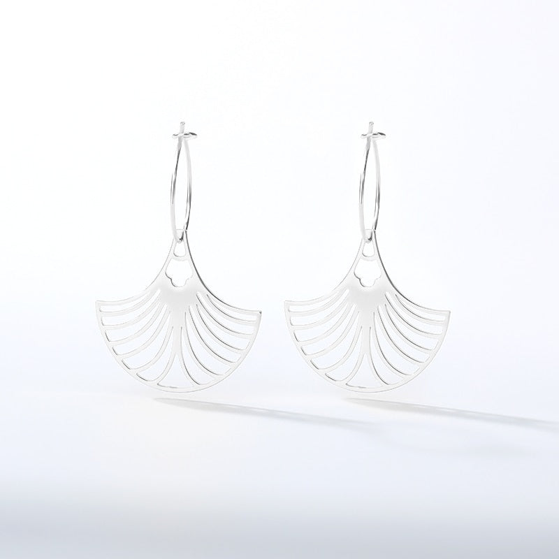 Geometric Fan Dangle Earrings