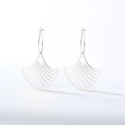 Geometric Fan Dangle Earrings
