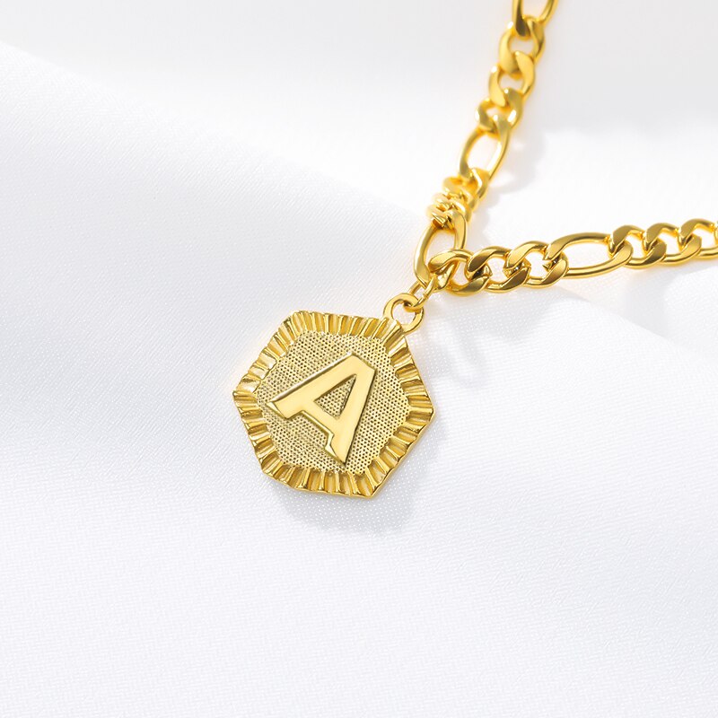 Hex Initial Anklet